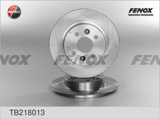 Fenox TB218013 - Brake Disc autospares.lv