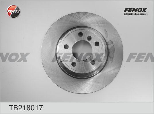 Fenox TB218017 - Brake Disc autospares.lv