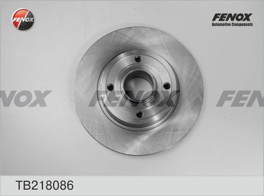 Fenox TB218086 - Brake Disc autospares.lv