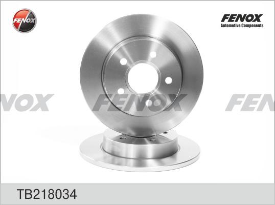 Fenox TB218034 - Brake Disc autospares.lv