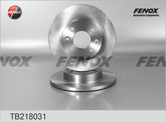 Fenox TB218031 - Brake Disc autospares.lv