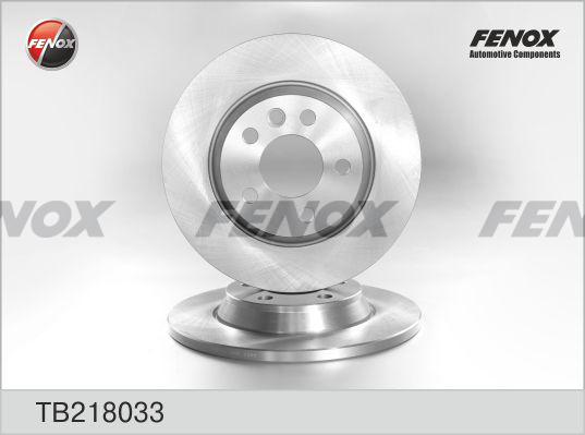 Fenox TB218033 - Brake Disc autospares.lv