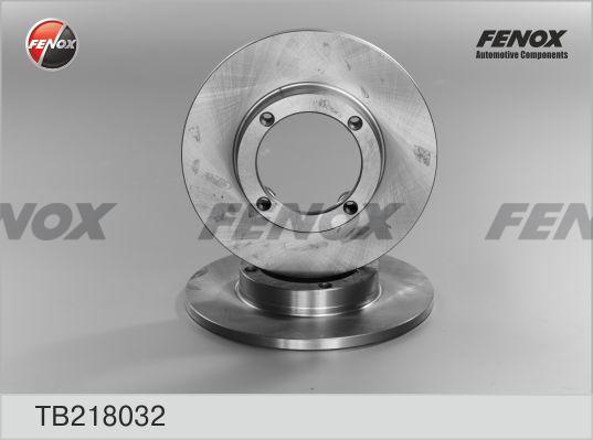 Fenox TB218032 - Brake Disc autospares.lv