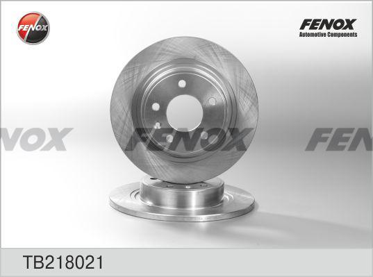 Fenox TB218021 - Brake Disc autospares.lv