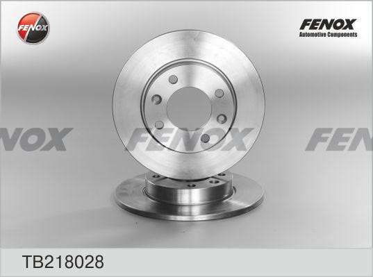 Fenox TB218028 - Brake Disc autospares.lv