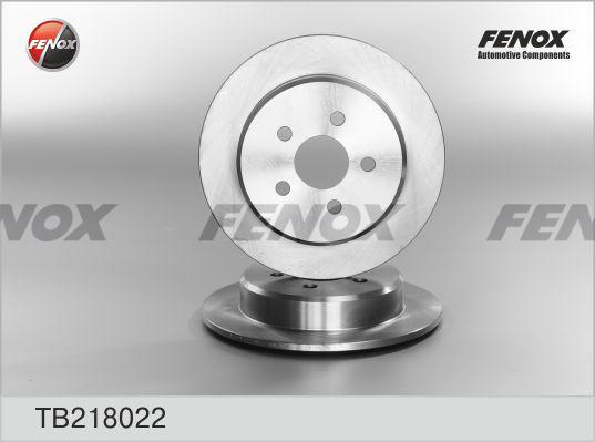 Fenox TB218022 - Brake Disc autospares.lv