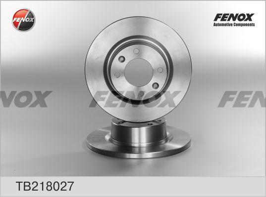 Fenox TB218027 - Brake Disc autospares.lv