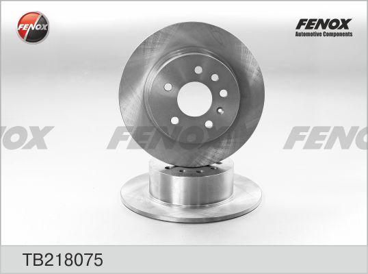 Fenox TB218075 - Brake Disc autospares.lv