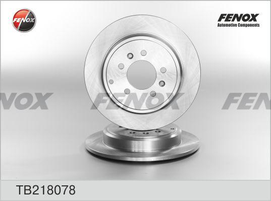 Fenox TB218078 - Brake Disc autospares.lv