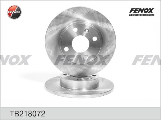 Fenox TB218072 - Brake Disc autospares.lv