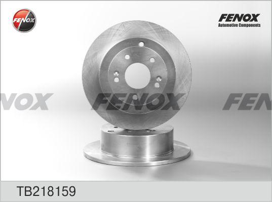 Fenox TB218159 - Brake Disc autospares.lv