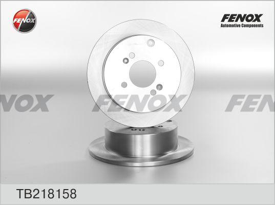 Fenox TB218158 - Brake Disc autospares.lv