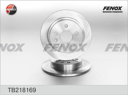 Fenox TB218169 - Brake Disc autospares.lv