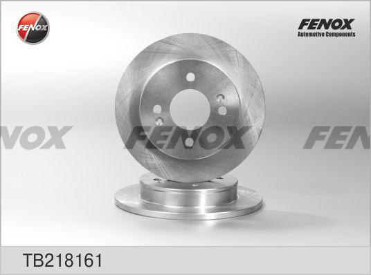 Fenox TB218161 - Brake Disc autospares.lv