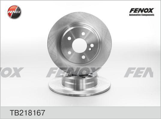 Fenox TB218167 - Brake Disc autospares.lv