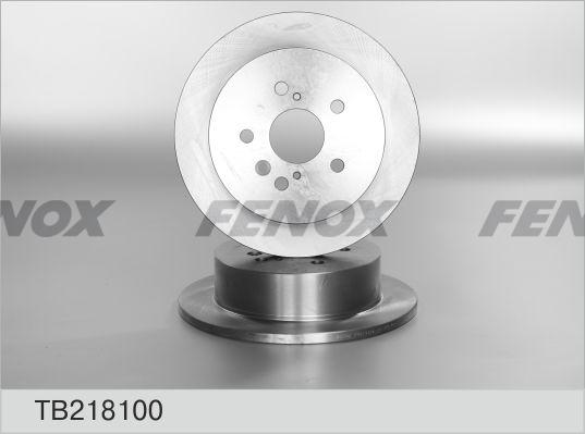 Fenox TB218100 - Brake Disc autospares.lv