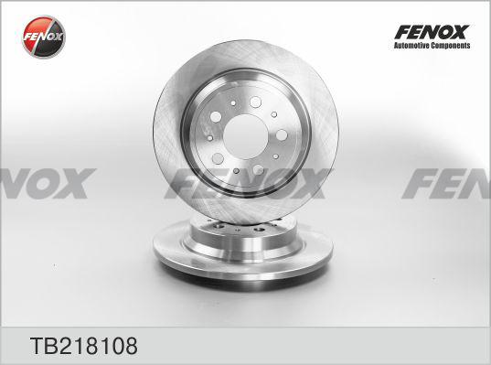 Fenox TB218108 - Brake Disc autospares.lv