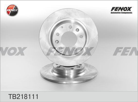 Fenox TB218111 - Brake Disc autospares.lv