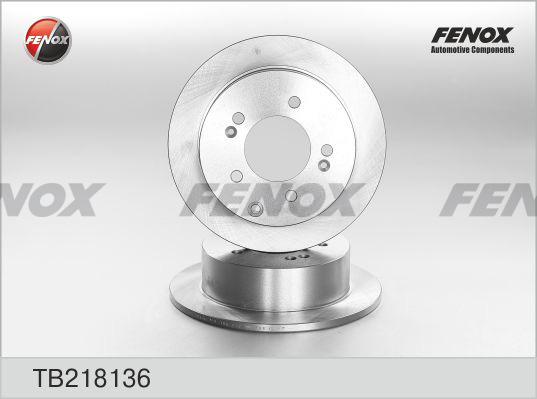 Fenox TB218136 - Brake Disc autospares.lv