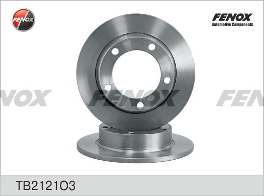 Fenox TB2121O3 - Brake Disc autospares.lv