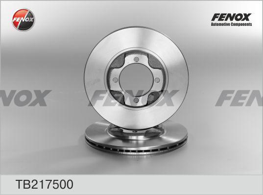 Fenox TB217500 - Brake Disc autospares.lv