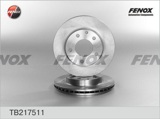 Fenox TB217511 - Brake Disc autospares.lv