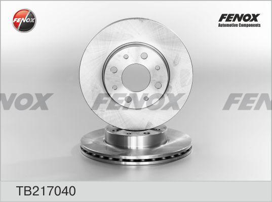 Fenox TB217040 - Brake Disc autospares.lv