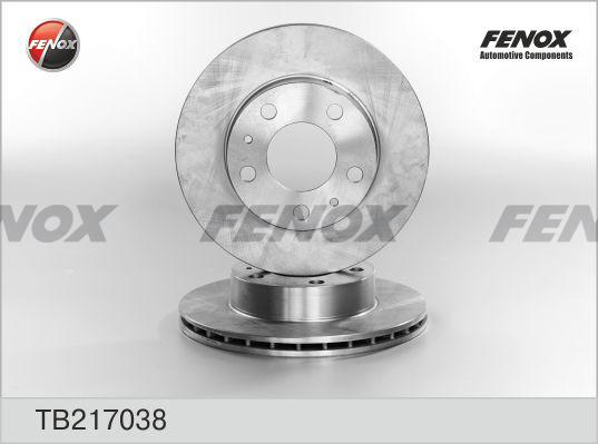 Fenox TB217038 - Brake Disc autospares.lv