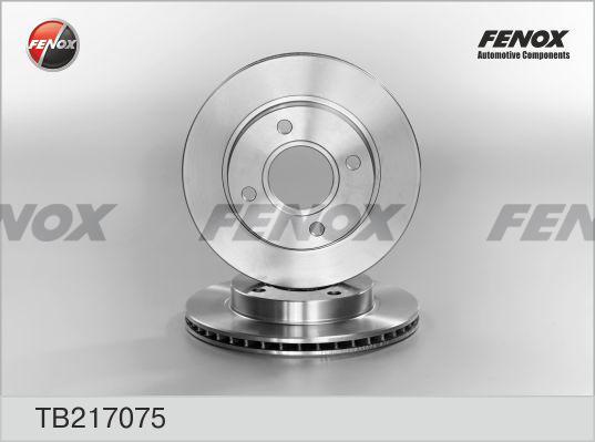 Fenox TB217075 - Brake Disc autospares.lv