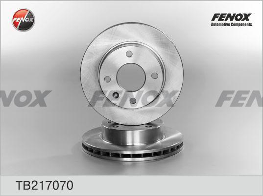 Fenox TB217070 - Brake Disc autospares.lv