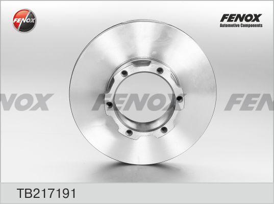 Fenox TB217191 - Brake Disc autospares.lv