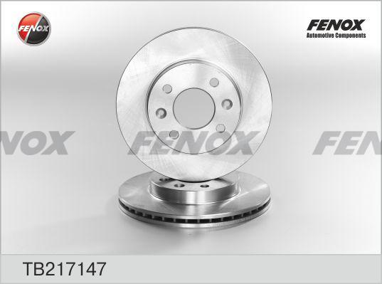 Fenox TB217147 - Brake Disc autospares.lv