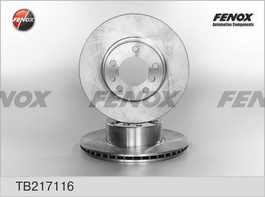 Fenox TB217116 - Brake Disc autospares.lv
