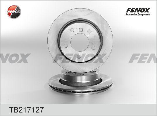 Fenox TB217127 - Brake Disc autospares.lv