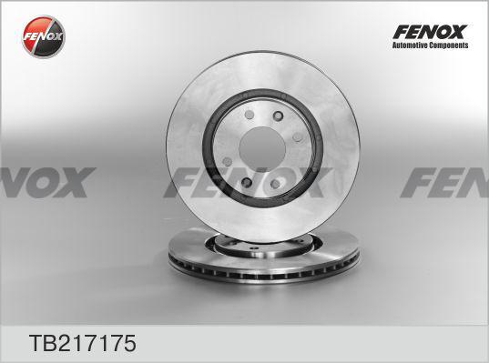 Fenox TB217175 - Brake Disc autospares.lv