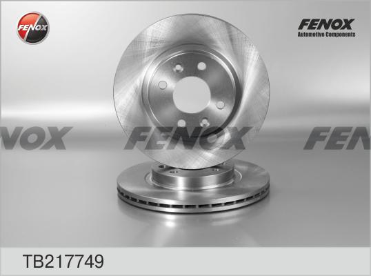 Fenox TB217749 - Brake Disc autospares.lv