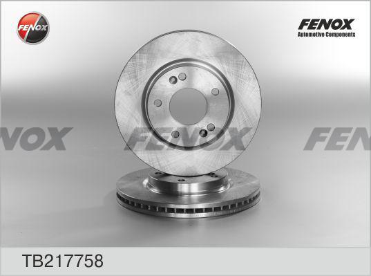 Fenox TB217758 - Brake Disc autospares.lv