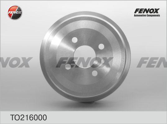 Fenox TO216000 - Brake Drum autospares.lv