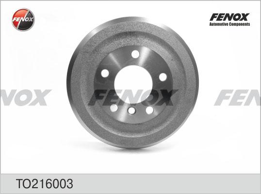 Fenox TO216003 - Brake Drum autospares.lv