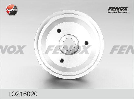 Fenox TO216020 - Brake Drum autospares.lv