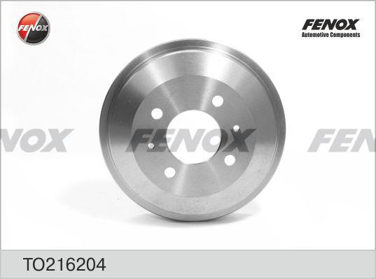 Fenox TO216204 - Brake Drum autospares.lv