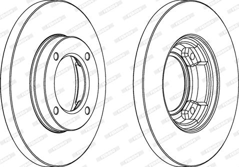 Ferodo DDF968 - Brake Disc autospares.lv