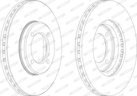 Ferodo DDF935 - Brake Disc autospares.lv