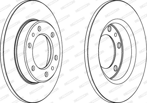 Ferodo DDF444 - Brake Disc autospares.lv