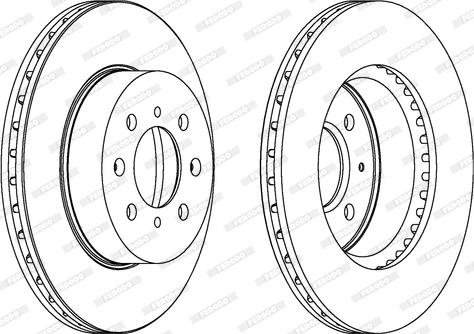 Ferodo DDF448 - Brake Disc autospares.lv