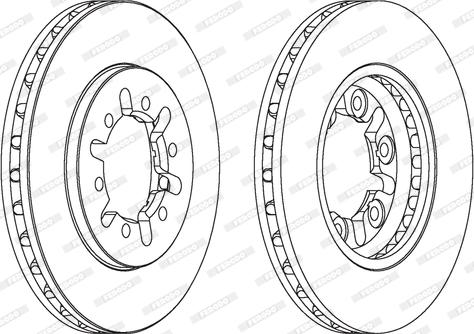 Ferodo DDF443 - Brake Disc autospares.lv