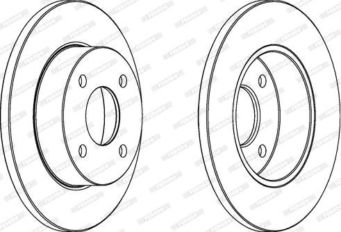 Ferodo DDF442C - Brake Disc autospares.lv