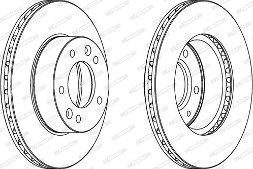 Ferodo DDF455 - Brake Disc autospares.lv