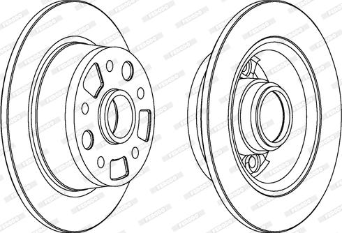 Ferodo DDF456 - Brake Disc autospares.lv