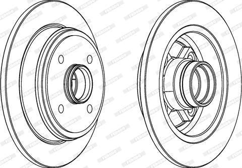 Ferodo DDF452 - Brake Disc autospares.lv